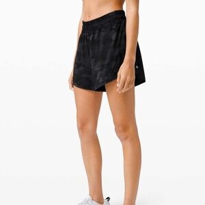 EUC Lululemon Track That Short 5" - Heritage 365 Camo Deep Coal Multi - Size 12